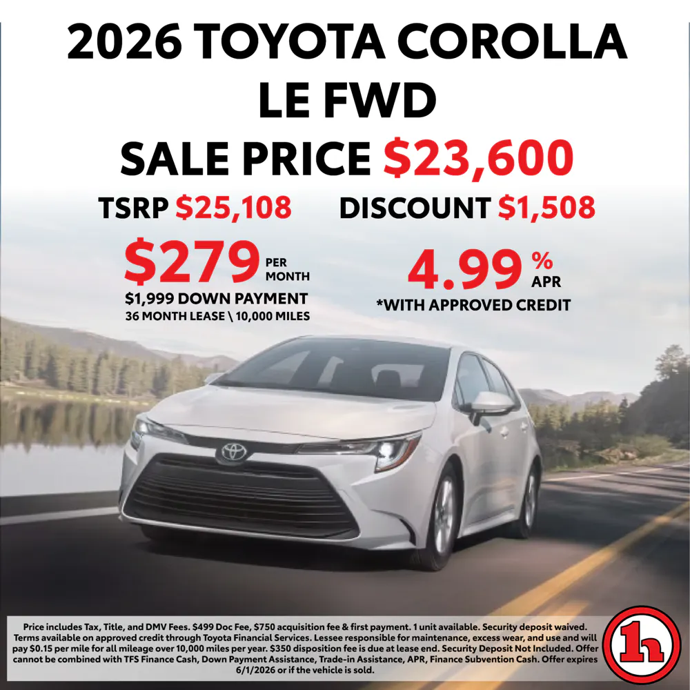 2026 Toyota Corolla LE FWD | Handy Toyota