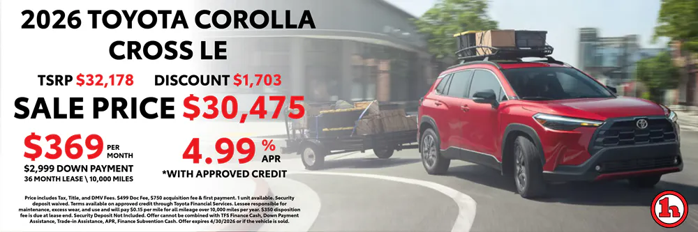 2026 Toyota Corolla Cross LE | Handy Toyota