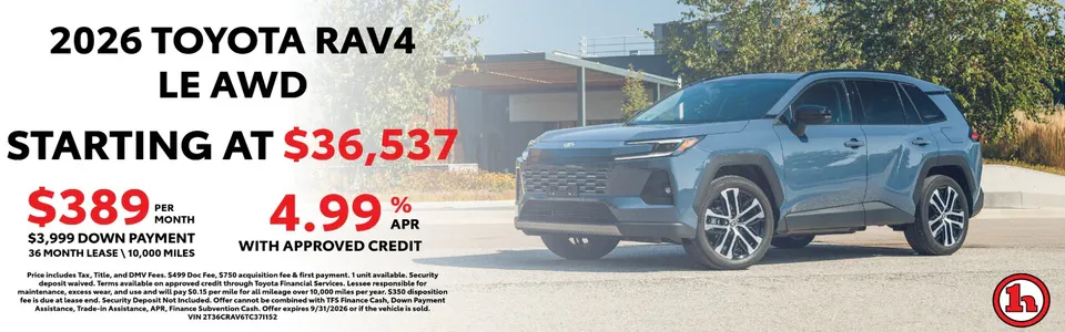 2026 Toyota RAV4 LE AWD | Handy Toyota