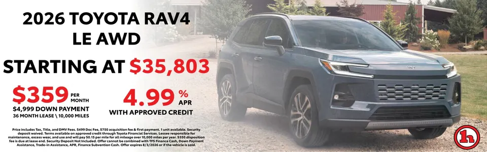 2026 Toyota RAV4 LE AWD | Handy Toyota