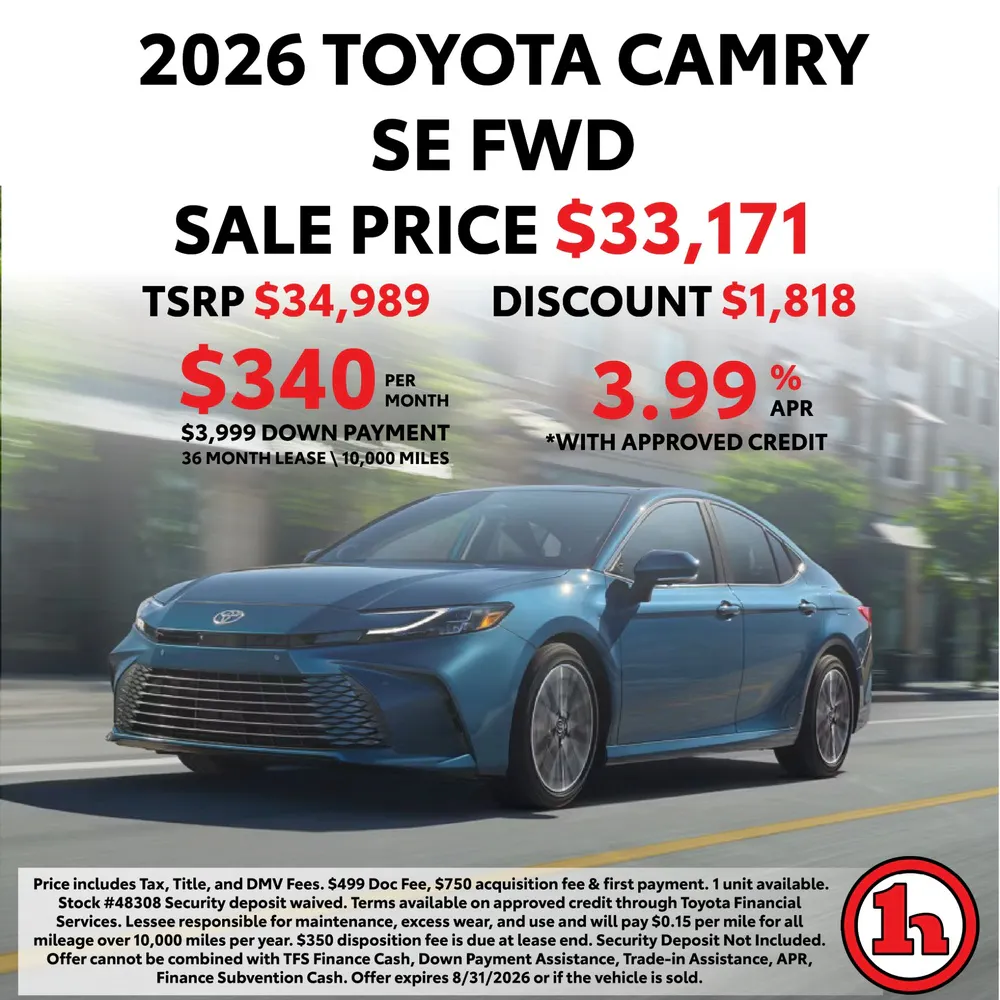 2026 Toyota Camry SE FWD | Handy Toyota