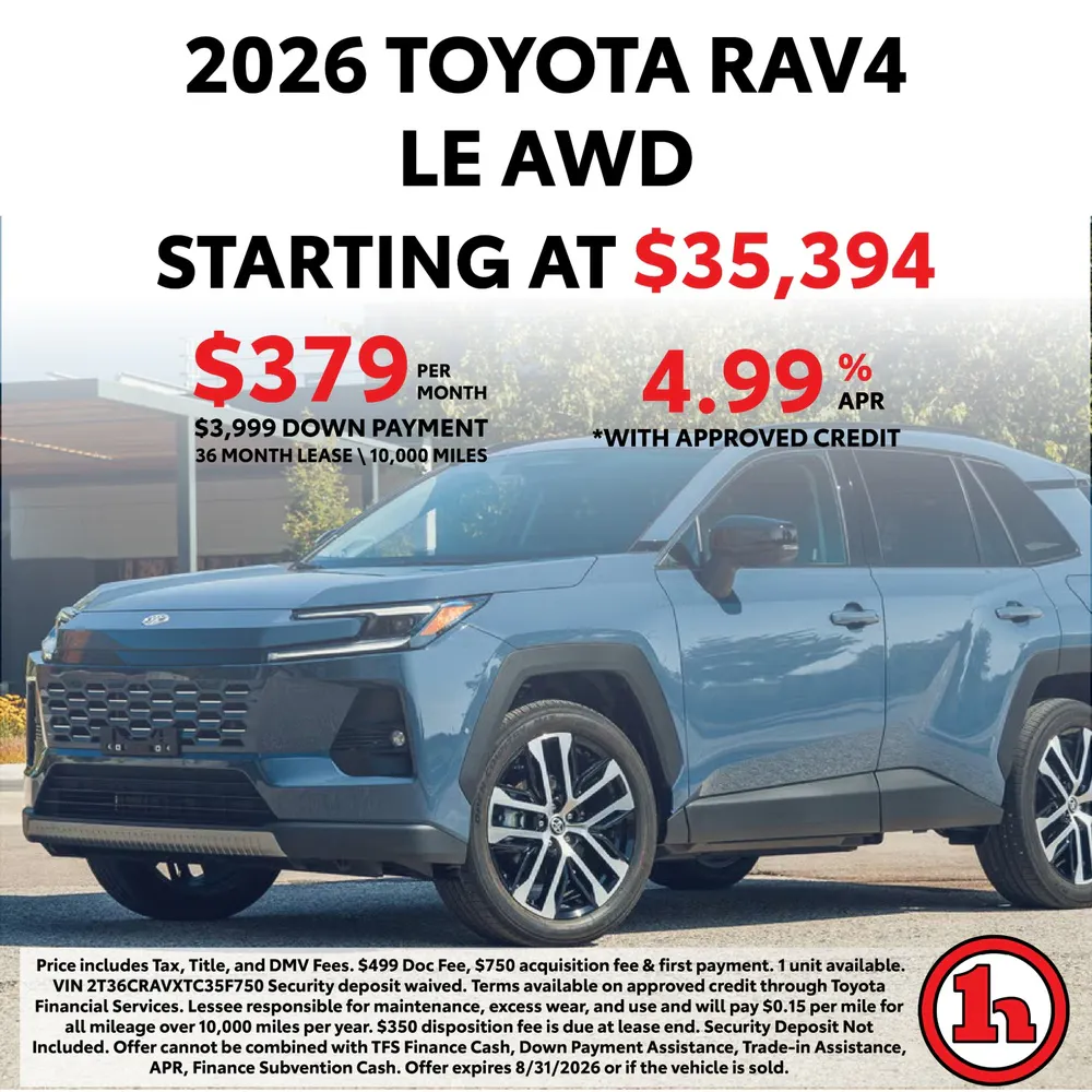 2026 Toyota RAV4 LE AWD | Handy Toyota