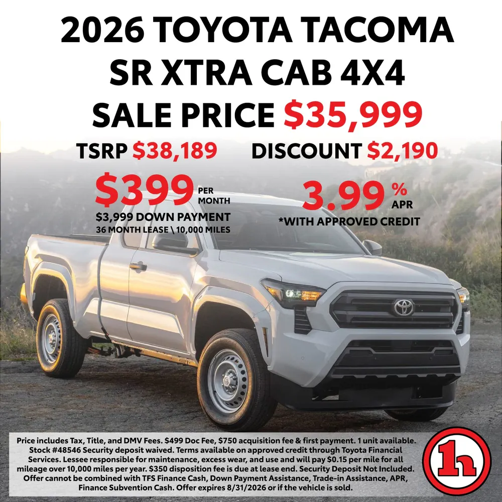 2026 Toyota Tacoma XTRA Cab 4×4 | Handy Toyota