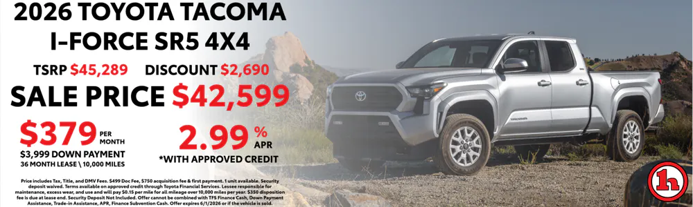 2026 Toyota Tacoma I-Force SR5 4×4 | Handy Toyota