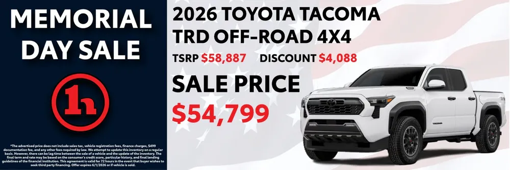 2026 Toyota Tacoma TRD Off-Road 4×4 | Handy Toyota