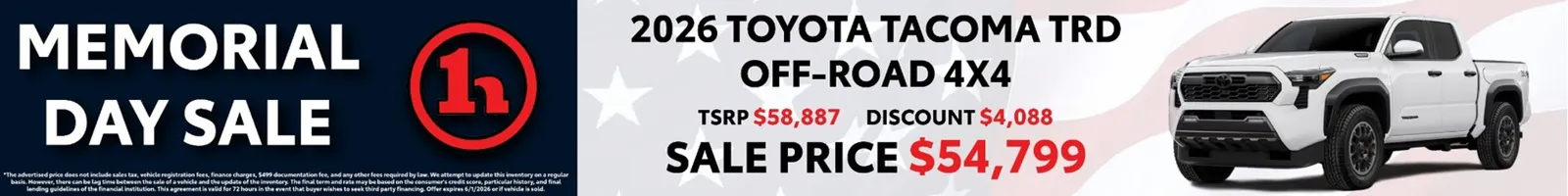 2026 Toyota Tacoma TRD Off-Road 4×4