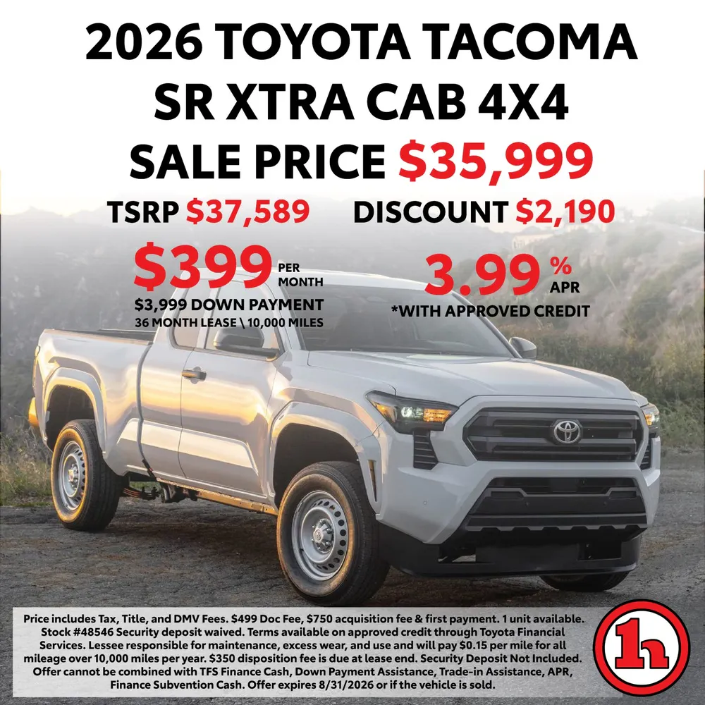 2026 Toyota Tacoma XTRA Cab 4×4 | Handy Toyota