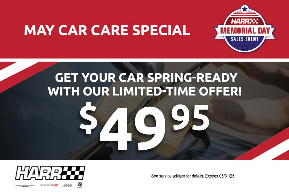 May Car Care Special | Harr Chrysler Jeep Dodge RAM