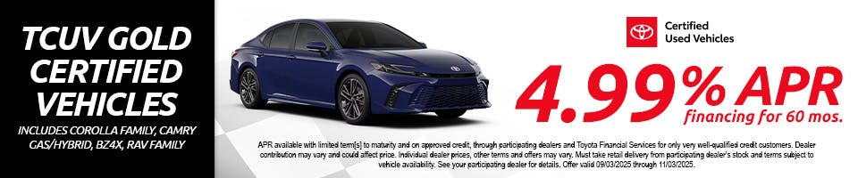 TCUV Gold Certified Vehicles | Harr Toyota