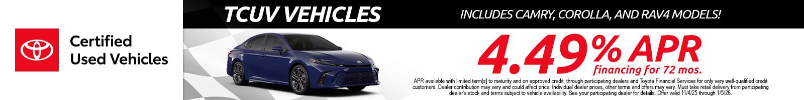 TCUV Gold Certified Vehicles | Harr Toyota