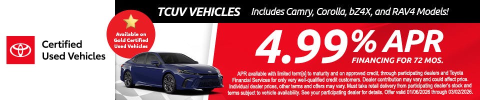 TCUV 4.99% APR | Harr Toyota