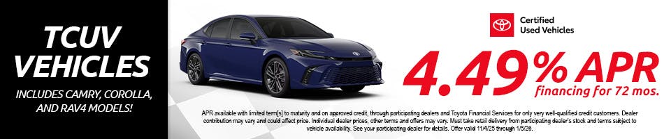 TCUV Gold Certified Vehicles | Harr Toyota