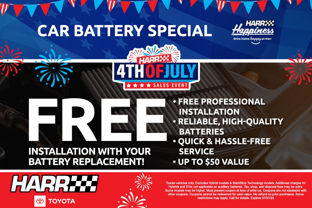 Car Battery Specal | Harr Toyota