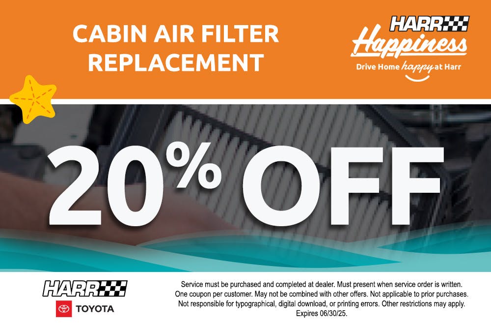 Cabin Air Filter Replacement | Harr Toyota