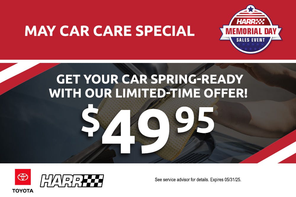 May Car Care Special | Harr Toyota