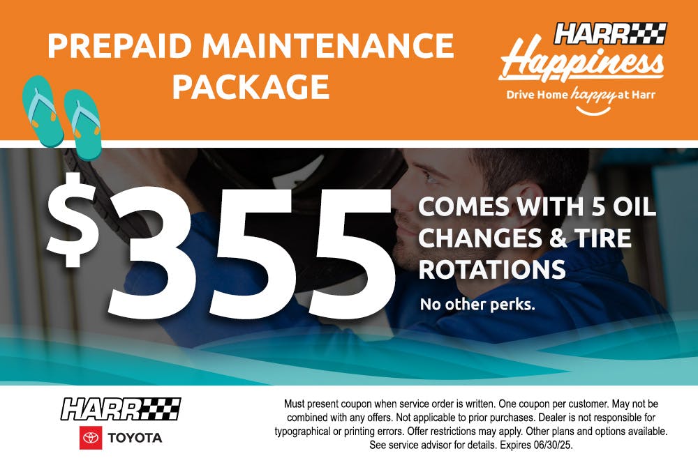 Prepaid Maintenance Package | Harr Toyota