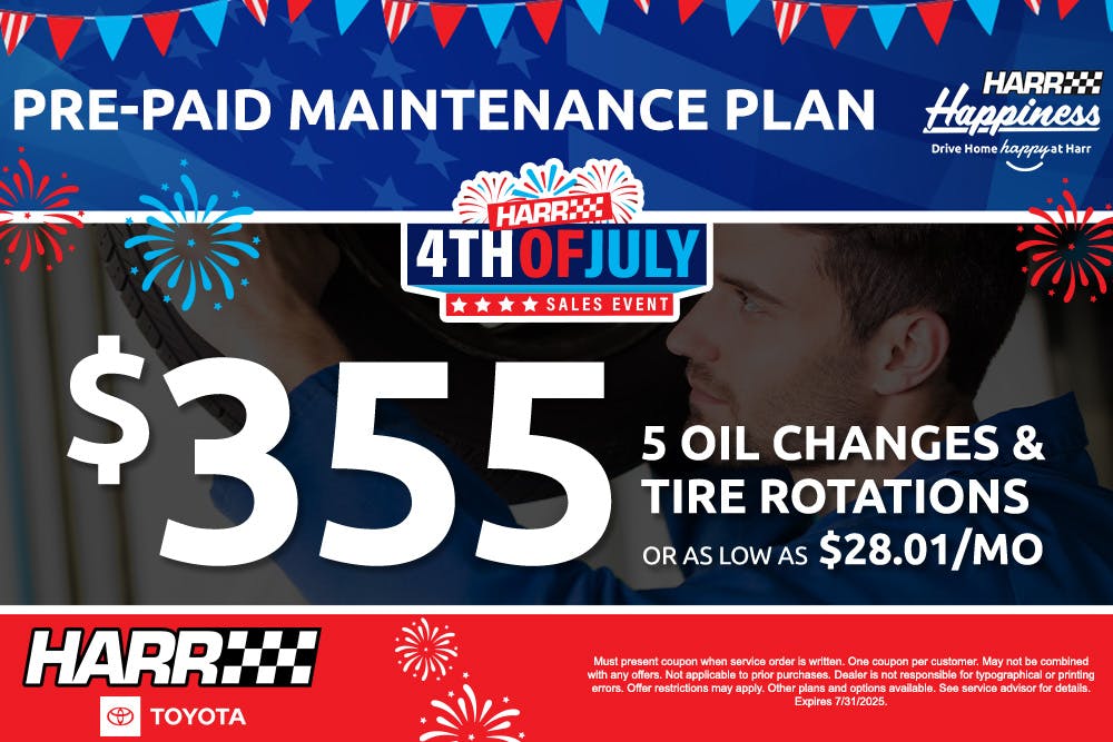 Pre-Paid Maintenance Plan | Harr Toyota
