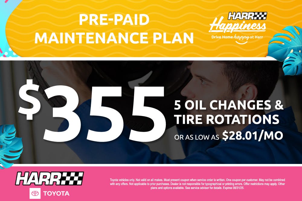 Pre-Paid Maintenance Plan | Harr Toyota