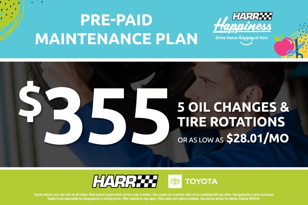 Pre-Paid Maintenance Plan | Harr Toyota