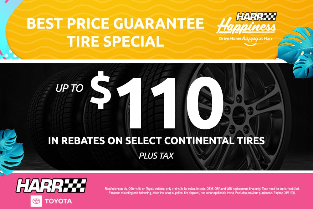 Best Price Guarantee Tire Special | Harr Toyota