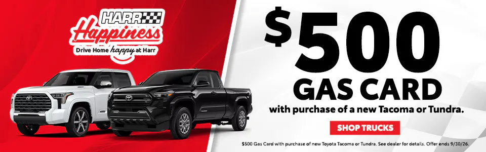 Truck Month & Gas Card SRP Banner | Harr Toyota