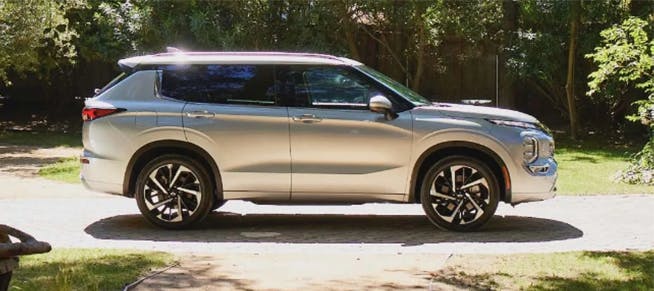 white suv outlander