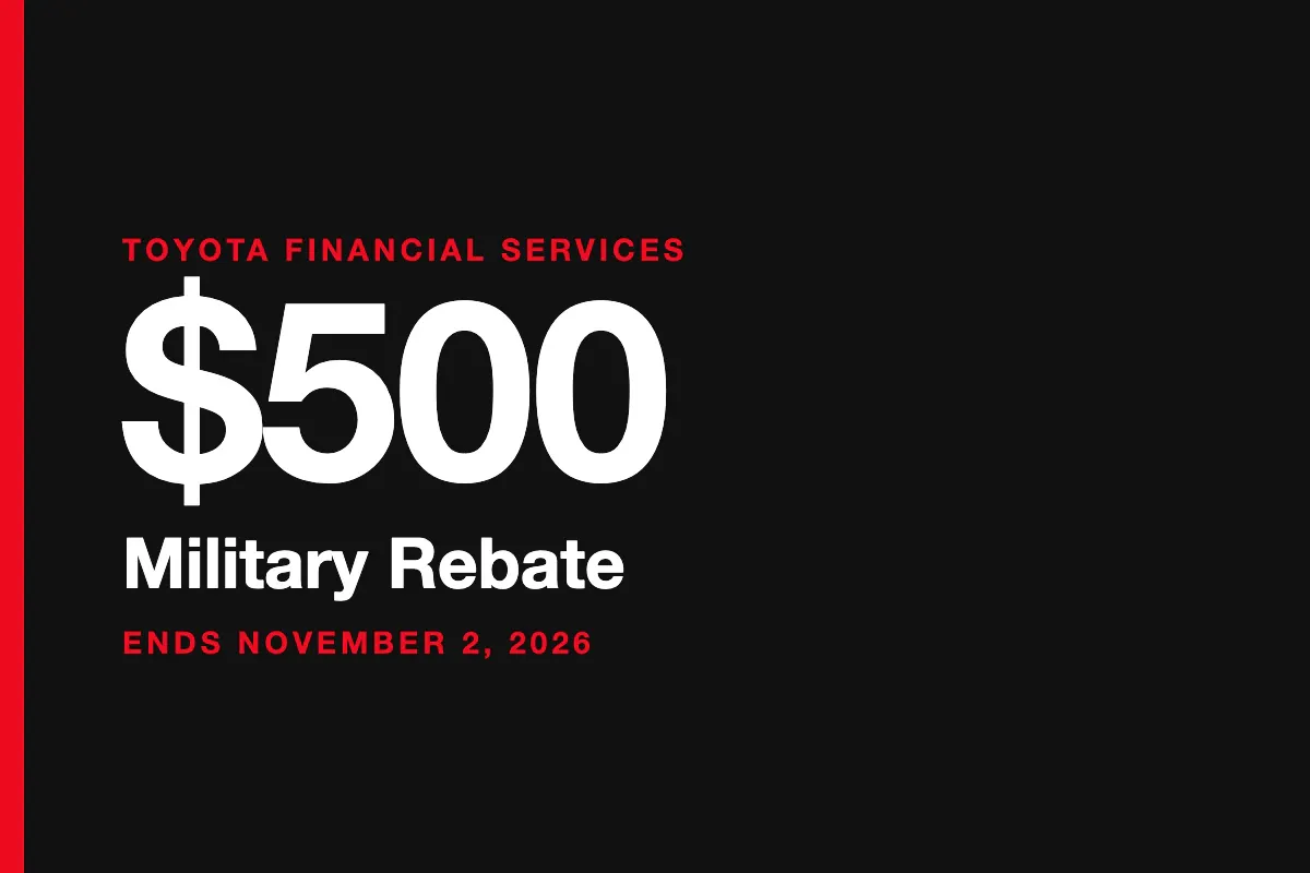 $500 Toyota Military Rebate | 