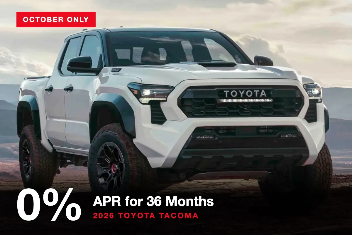 0% APR for 36 Months on 2026 Toyota Tacoma | 