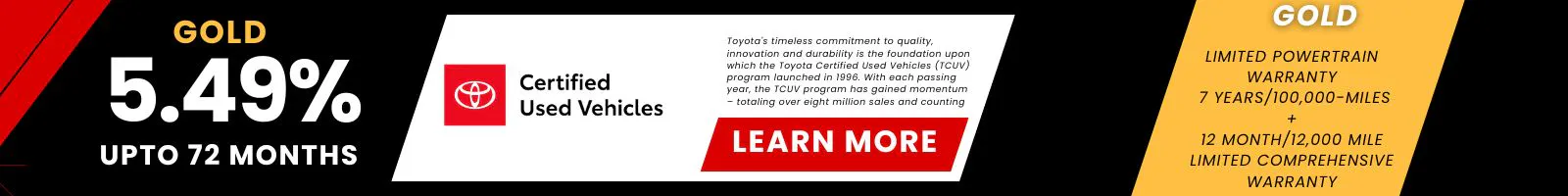 Tcuv 5.49% Gold | I-10 Toyota