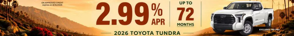 2.99%Tundra up to 72months | I-10 Toyota
