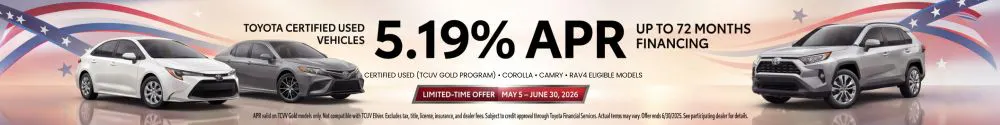Tcuv  5.19% Gold Certified | I-10 Toyota