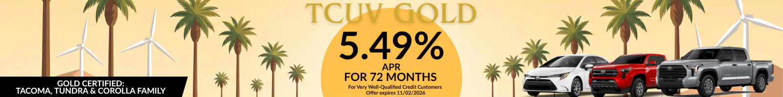 TCUV GOLD 5.49% | I-10 Toyota