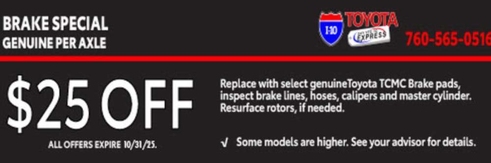 Brake Special | I-10 Toyota