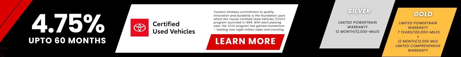 TCUV 4.75% APR Special | I-10 Toyota