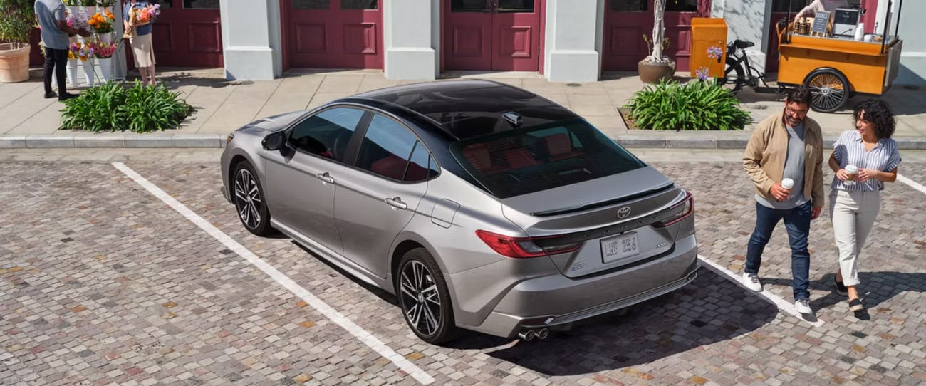gray Camry exterior view