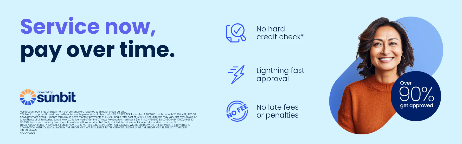 Sunbit financing
