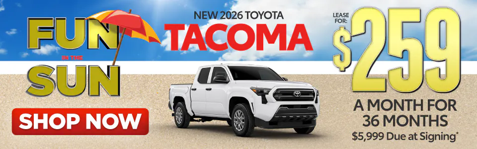 Lease Special: New 2026 Toyota Tacoma | I-95 Toyota of Brunswick
