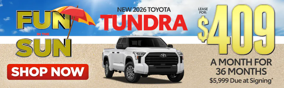 Lease Special: New 2026 Toyota Tundra | I-95 Toyota of Brunswick