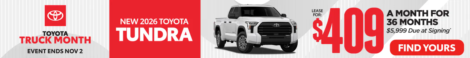 SAM – TUNDRA lease