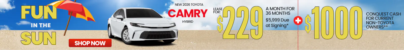 Lease Special: New 2026 Toyota Camry Hybrid