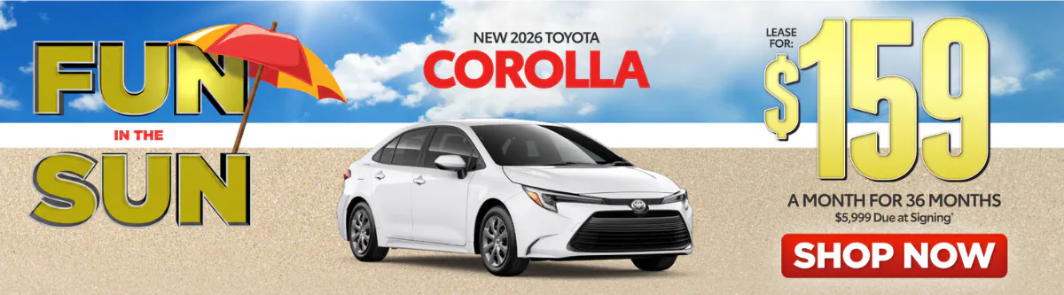 Lease Special: New 2026 Toyota Corolla | I-95 Toyota of Brunswick