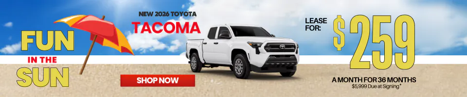 Lease Special: New 2026 Toyota Tacoma | I-95 Toyota of Brunswick