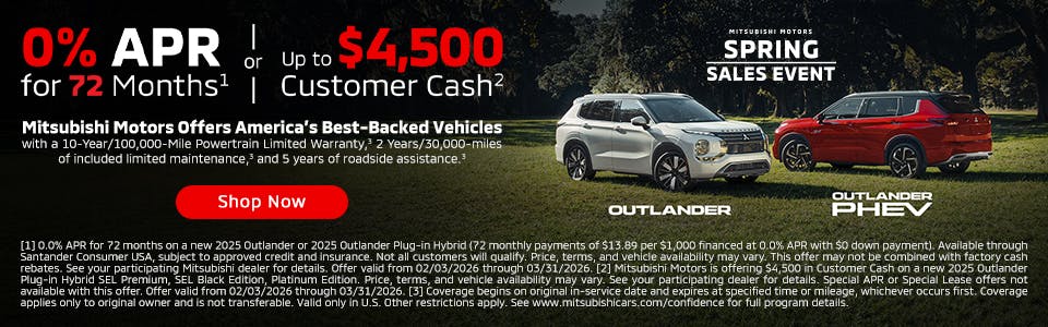 Outlander PHEV or Outlander | Icon Mitsubishi