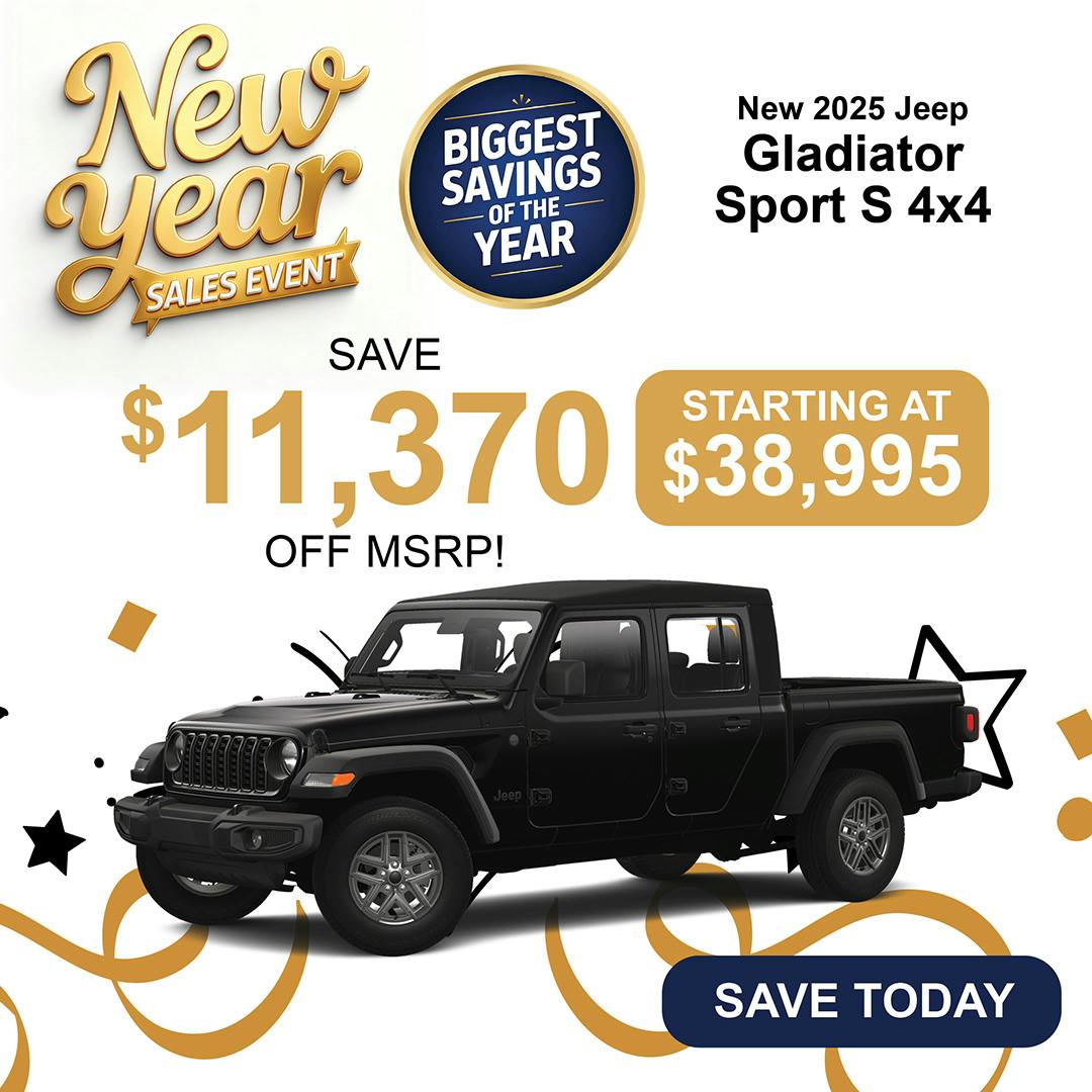New 2025 Jeep Gladiator Sport S 4×4 | Jack CDJR
