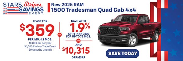 New 2025 Ram 1500 Tradesman Quad Cab 4×4 | Jack CDJR