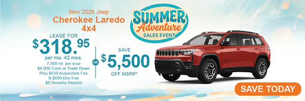 New 2026 Jeep Cherokee Laredo 4×4 | Jack CDJR