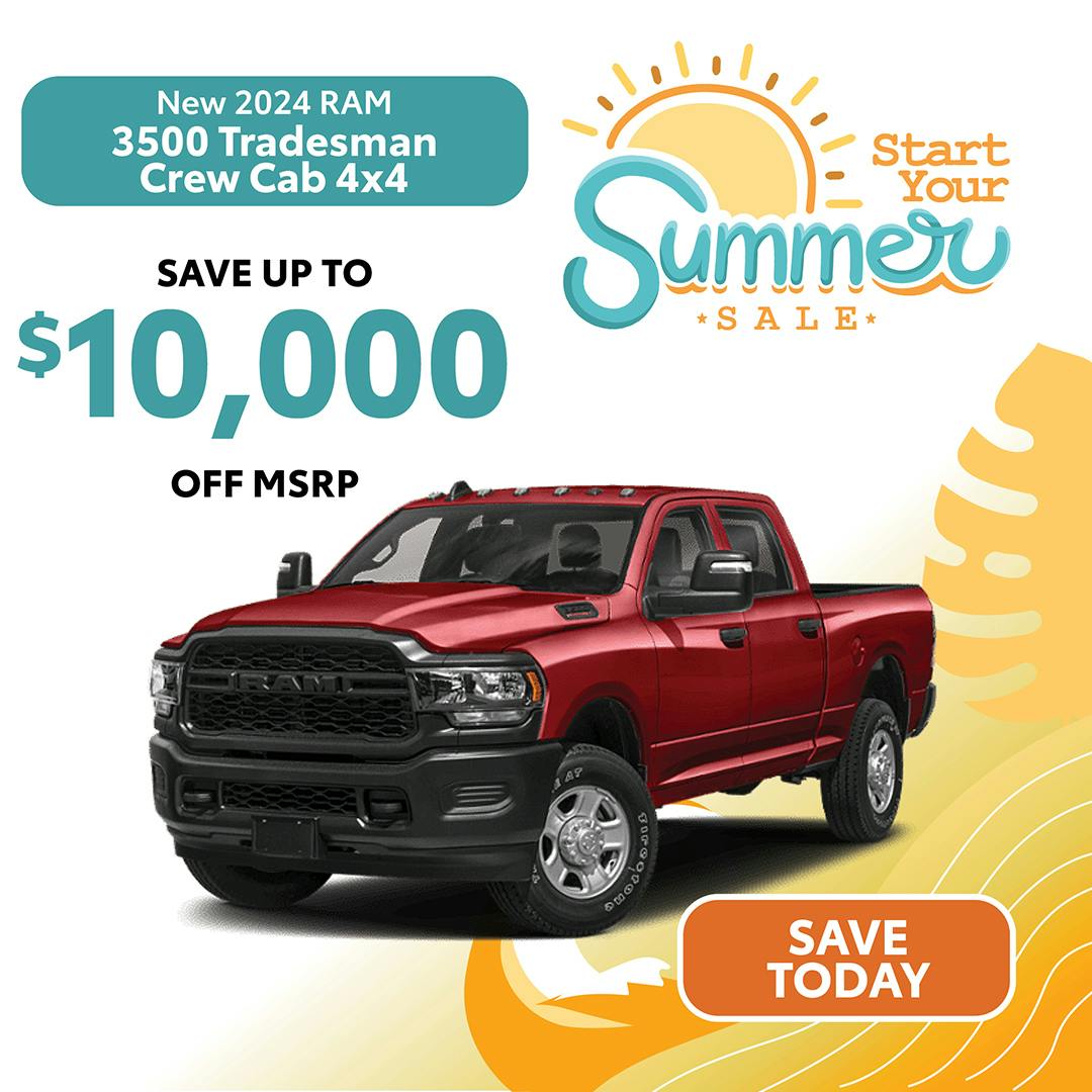 New 2024 Ram 3500 Tradesman Crew Cab 4×4 | Jack CDJR