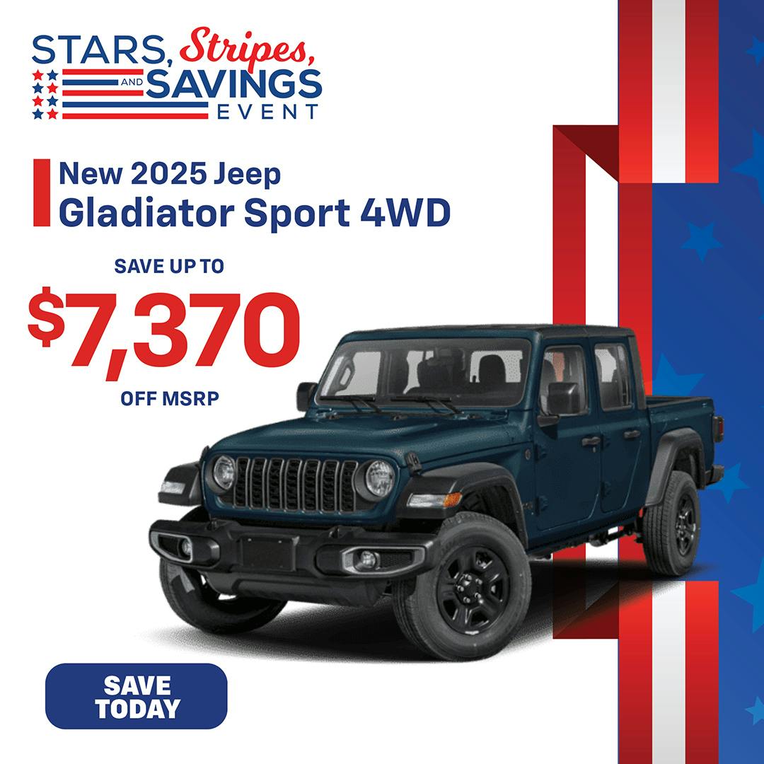 New 2025 Jeep Gladiator Sport 4WD | Jack CDJR
