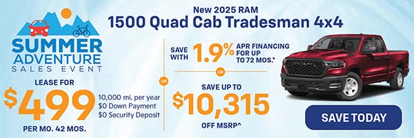 New 2025 Ram 1500 Quad Cab Tradesman 4×4 | Jack CDJR
