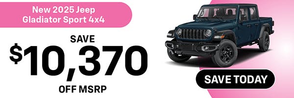 New 2025 Jeep Gladiator Sport 4×4 | Jack CDJR